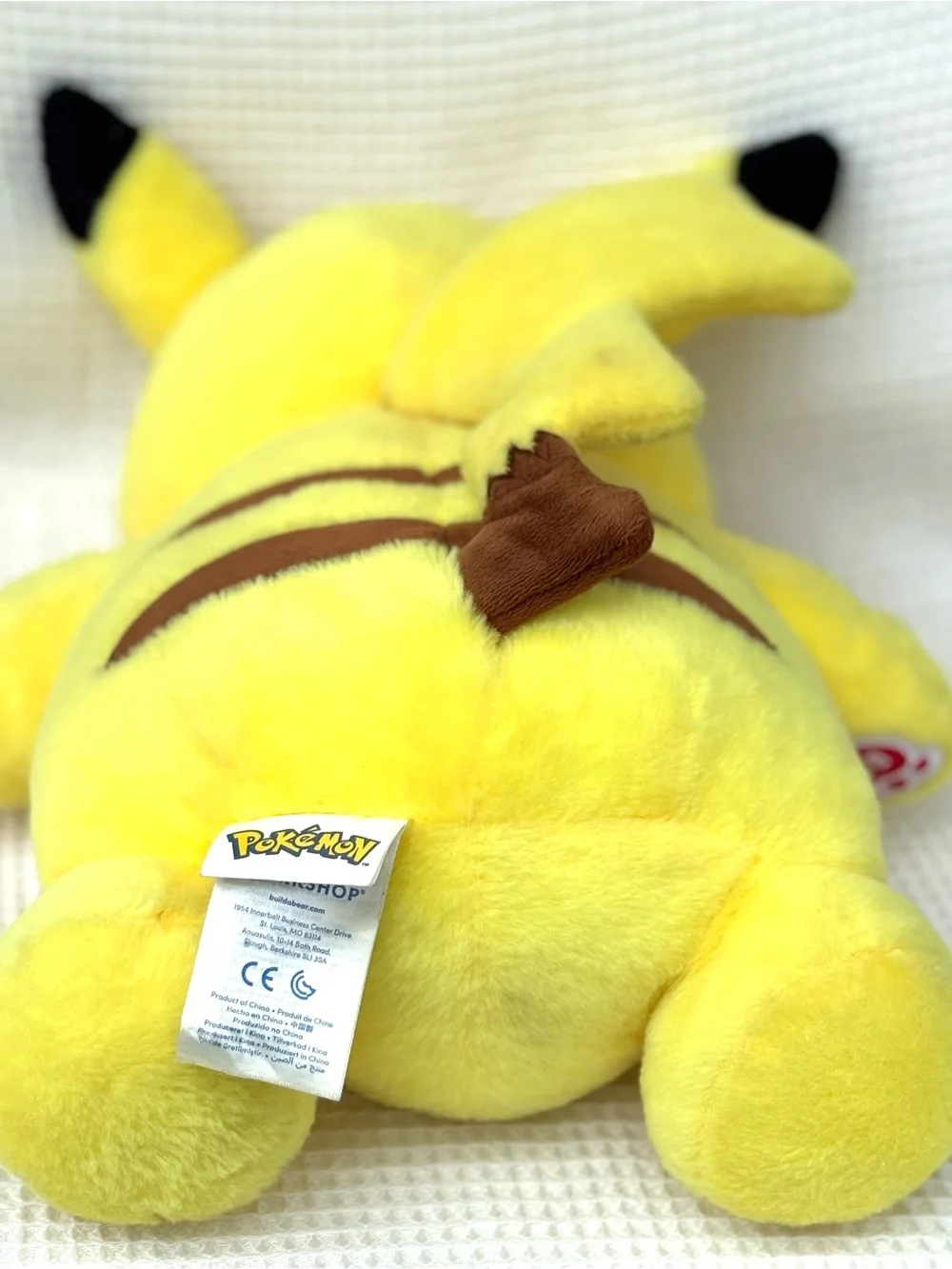 2017 Retired Build a Bear Pikachu Yellow Plush Toy - Cute Kids Stuffed Character